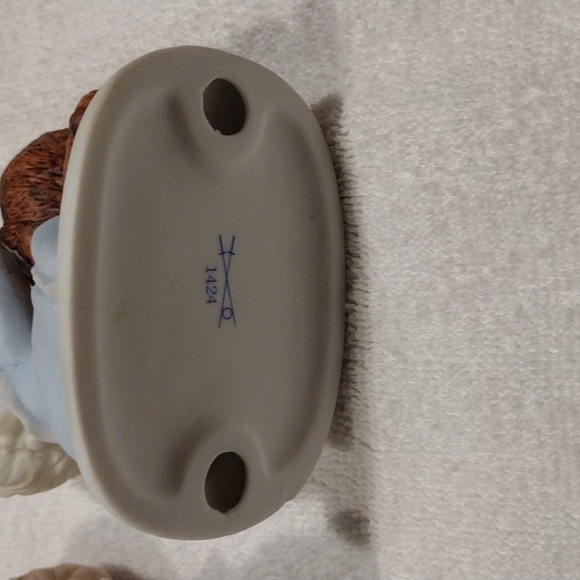 Vintage, Homco Ceramic Figure boy with dog & girl with teddy bear set of 2 - Picture 5 of 7